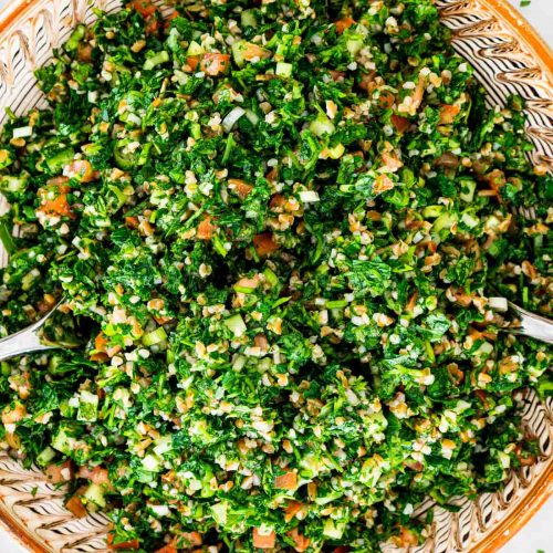 Tabbouleh salad is a part of a Mediterranean diet known to be the best when trying to conceive 